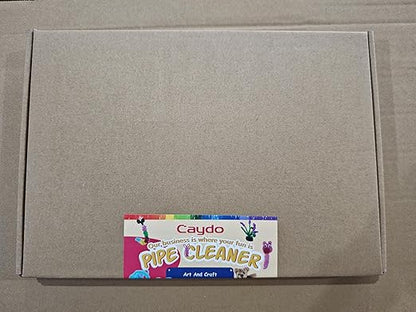 Caydo 324 Pieces Pipe Cleaners 27 Colors Chenille Stems for DIY Art Creative Crafts Project Decorations (6 mm x 12 Inch)