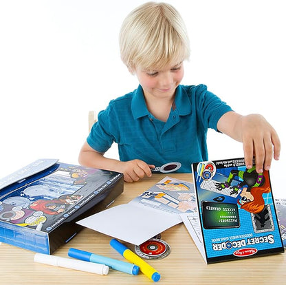 Melissa & Doug On the Go Secret Decoder Deluxe Activity Set and Super Sleuth Toy