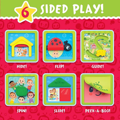 Just Play CoComelon 6-inch Busy Block, Educational and Early Learning Activity Cube, Kids Toys for Ages 06 Month