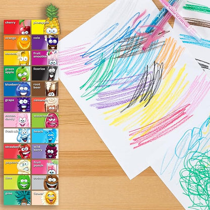 Crayola Silly Scents Twistables Crayons, Sweet Scented Crayons, 24 Count