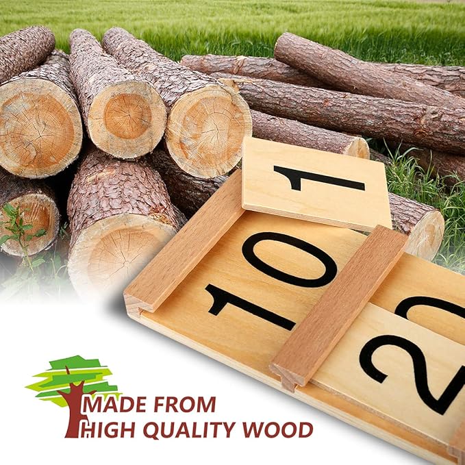 Montessori Math Material Teen & Ten Boards Educational Toy for Age 3-6 Family Version Teaching Aids