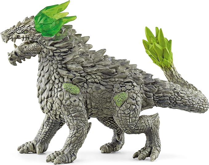 Schleich Eldrador Creatures, Toys for Boys and Girls, Stone Dragon Mythical Creatures Toy Action Figure, Ages 7+, Multicolor, 4.9 inch