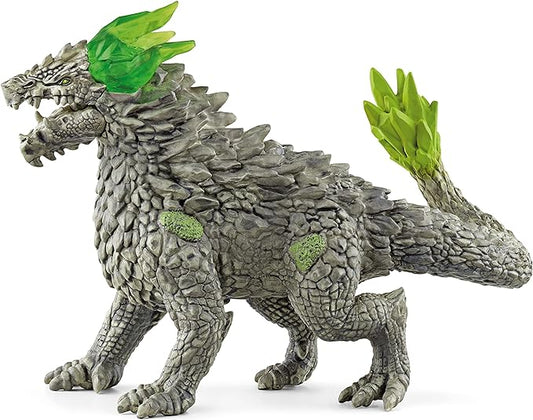 Schleich Eldrador Creatures, Toys for Boys and Girls, Stone Dragon Mythical Creatures Toy Action Figure, Ages 7+, Multicolor, 4.9 inch