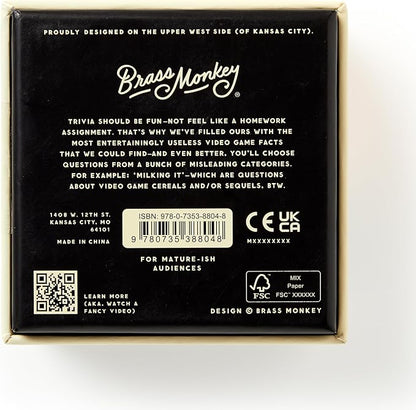 Brass Monkey Bizarre Video Game Trivia – Trivia Card Game Set with 200 Unique Questions About Bizarre Video Game Trivia