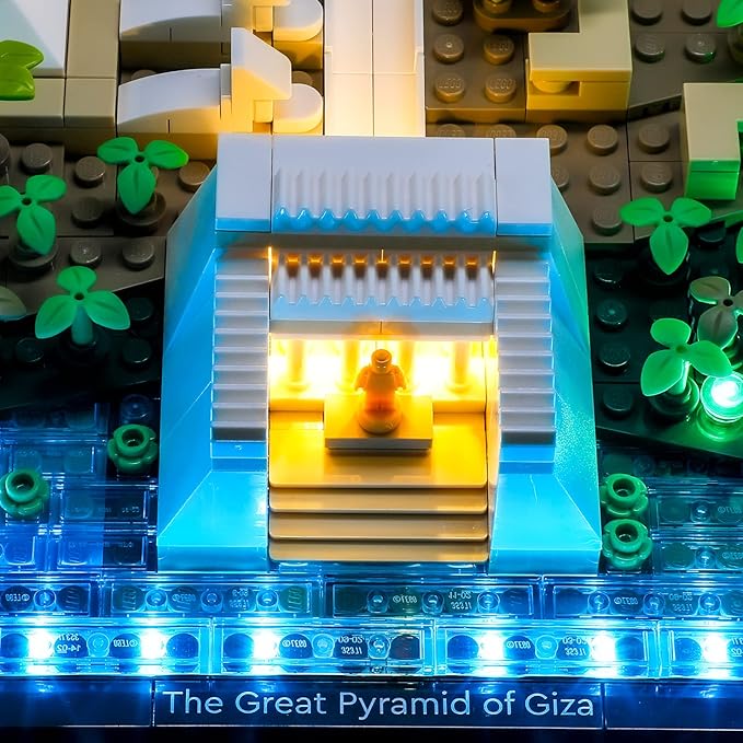 BRIKSMAX Led Lighting Kit for LEGO-21058 Great Pyramid of Giza - Compatible with Lego Architecture Building Blocks Model- Not Include The Lego Set