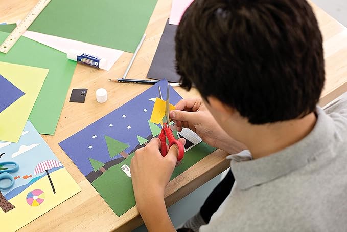 Tru-Ray Heavyweight Construction Paper, Cool Assorted Colors, 12" x 18", 50 Sheets (102943)