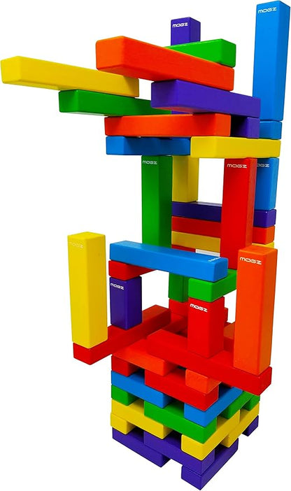 Magz Wooden Bricks 60 Piece Magnetic Building and Stacking Blocks Set