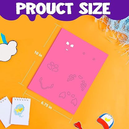 JOYIN 18 Packs Halloween Craft Foam Stickers, Arts Activities Party Supplies, Kids Party Favors, Pumpkin Decorating Kit, Jack O Lantern Face Sticker in 6 Funny Designs, Pumpkin Decor School Party Game