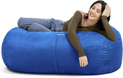 Jaxx Sofa Saxx Bean Bag Lounger, 4-Feet, Blueberry