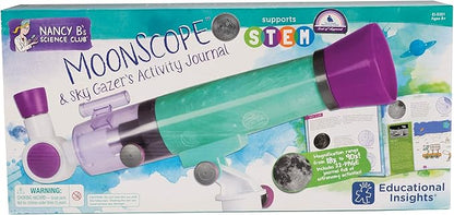 Educational Insights Nancy B's Science Club MoonScope Kids Telescope, STEM Toy, Gift for Boys & Girls, Ages 8+