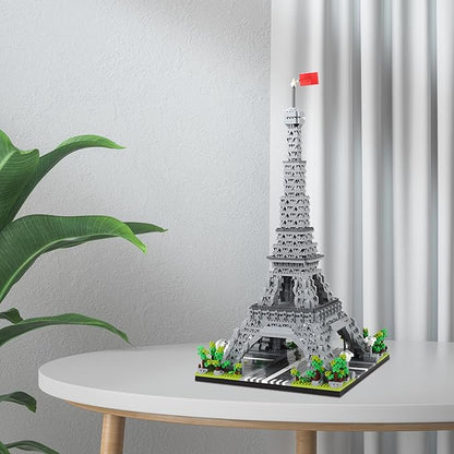 Paris Eiffel Tower World Famous Architectural Model Micro Building Blocks Set 3350 Pieces 3D Puzzle Toys Gifts for Kid and Adult