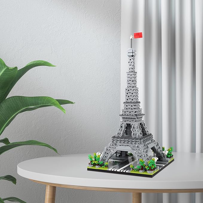 Paris Eiffel Tower World Famous Architectural Model Micro Building Blocks Set 3350 Pieces 3D Puzzle Toys Gifts for Kid and Adult