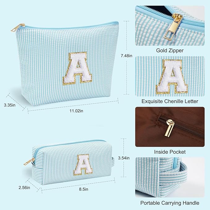 YOOLIFE Gifts for Girls, Teenage Gifts Idea, Sweet Girls Gift, 7 8 9 10 11 12 13 14 15 16 Year Old Girl | Birthday GiftsPersonalized Gift for Girls, Initial Makeup Bag Christmas Gifts for Girl C