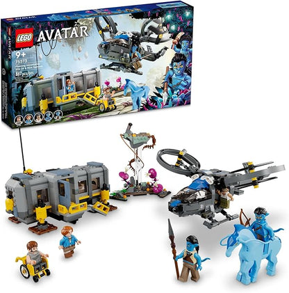 LEGO Avatar Floating Mountains Site 26 & RDA Samson 75573 Building Set - Helicopter Toy Featuring 5 Minifigures and Direhorse Animal Figure, Movie Inspired Set, Gift Idea for Kids Ages 9+