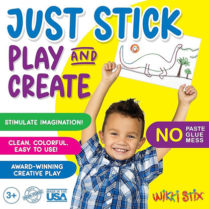 Wikki Stix Rainbow Pak Arts & Crafts, Kids Travel Essential, Pack of 24 in Rainbow Colors, Ages 3 & Up
