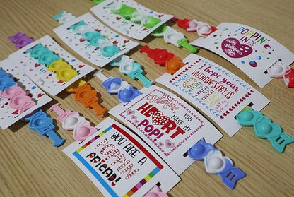 Valentines Day Gifts for Kids Classroom, 28 Valentine Cards Bulk for School Class Prizes Party Favors Boys Girls Exchange Gift, Goodie Fillers Crafts Boxes