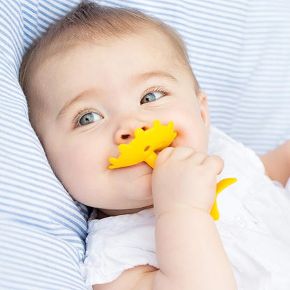 Innobaby Original Teethin Smart EZ Grip Star Teether and Sensory Toy for Babies and Toddlers. BPA Free Teether Yellow