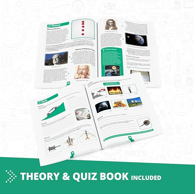 Engino- STEM Toys, Physics Laws: Inertia, Friction, Circular Motion, Construction Toys for Kids 9+, Educational Toys, Gifts for Boys & Girls (6 Model Options)