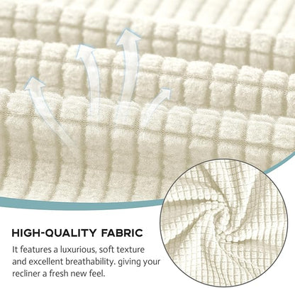 Recliner Chair Cover Lazy Boy Recliner Covers Recliner Covers for Recliner Chair 1 Piece Furniture Protector Prevent wear and pet Hair（Recliner,Beige）