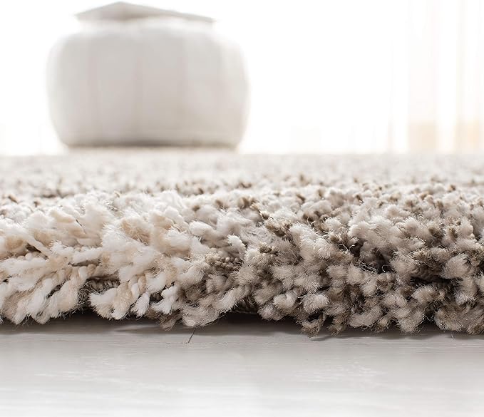 SAFAVIEH Hudson Shag Collection Runner Rug - 2'3" x 18', Grey & Ivory, Moroccan Trellis Design, Non-Shedding & Easy Care, 2-inch Thick Ideal for High Traffic Areas in Living Room, Bedroom (SGH282B)