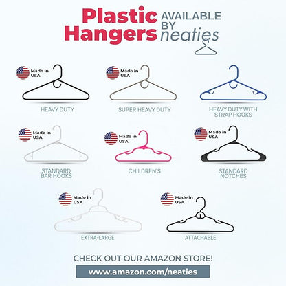 Made in USA Baby Hangers, Kids Hangers for Children's Clothes, Toddler Outfits and Clothing, 20 50 100 Pack Available, Kid Plastic Hanger for Closet and Nursery, Child Kid Hangars (120pk Pink)