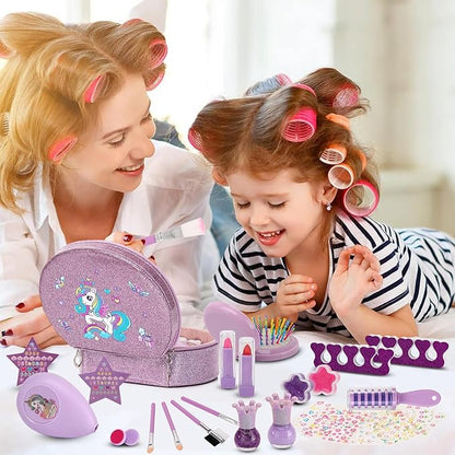 Kids Nail Polish Set for Girls,Kids Washable Makeup Girls Toys for 3 4 5 6 7 8 9 10 Year Old Girls