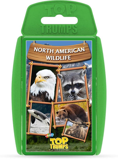 Top Trumps North American Wildlife Classics Card Game, Learn about the Armadillo, Badger, Orca and Beaver in this educational pack, gift and toy for boys and girls aged 6 plus