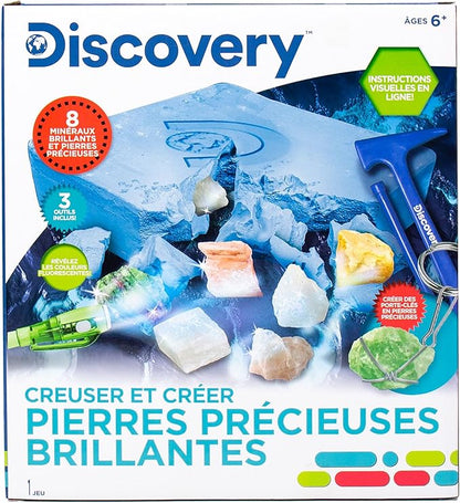 Discovery Crystal Growing Aquarium, at-Home STEM Kits for Kids Age 12 and Up, Crystal Kits for Young Scientists, DIY Crystals, Kids Sleepover Activities