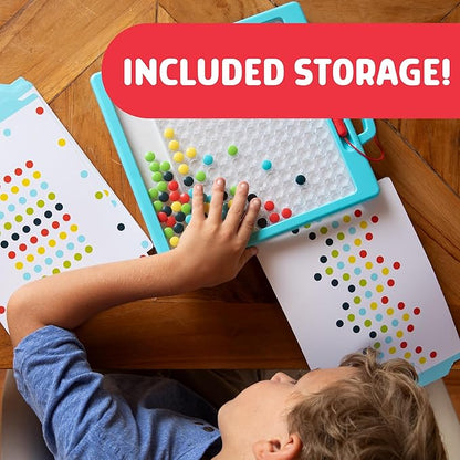 Chuckle & Roar Magnetic Dot Art Designer – Color-by-Number Stencil Art Toy for Kids Ages 3+ | Mess-Free, Travel-Friendly Creative Play