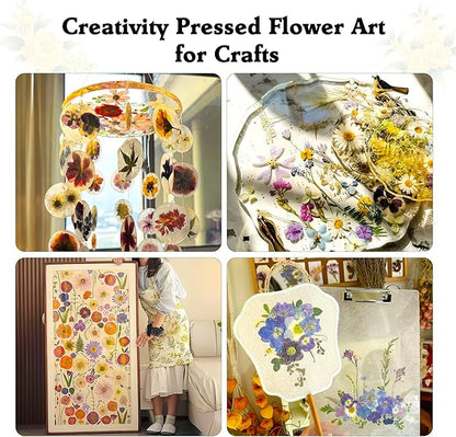 Aboofx Extra Large Flower Press Kit for Adults, 15"x 15" 6 Layers Wooden Flowers Pressing for DIY Easter Theme Pressed Flowers Art, Big Flower Preservation Kit for Frame Bookmark Resin Craft Projects