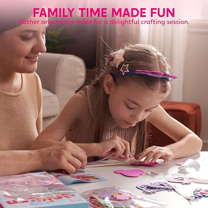 Klever Kits Unicorn DIY Craft Kit for 7 Projects, Make Your Own Unicorn Art, Castle, Dreamcatcher, Tiara, Wand, Birthday Gift, Craft Kits for Kids Ages 5+