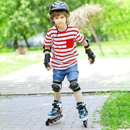 Adjustable Inline Skates Boys and Girls Ages 5-8 8-12 with Light up Wheels，Roller Skates for Kids Ages 4-12, Teen Skates for Beginner Outdoor and Indoor