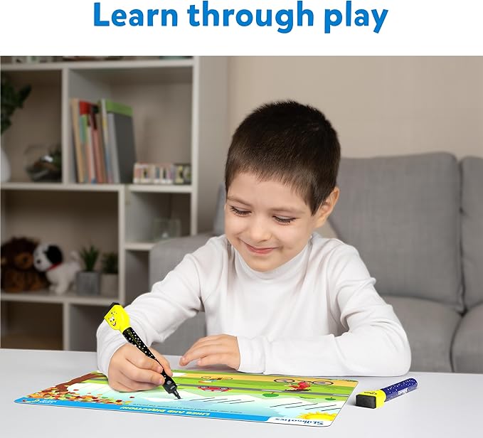 Skillmatics I Can Write, Preschool Learning Activities, Educational Toy and Game, Back to School Supplies, Reusable Activity Mats, Gifts for Students, Kids, Ages 3, 4, 5, 6