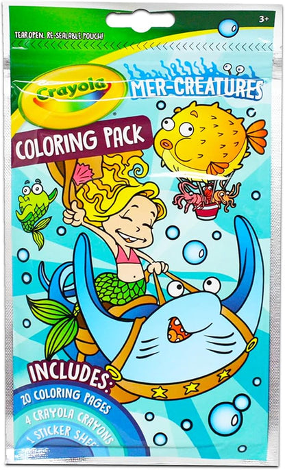Crayola Coloring Books for Kids Learning Set Bundle - 7 Pc Animal Coloring Activity Books Learning Crayons and Stickers