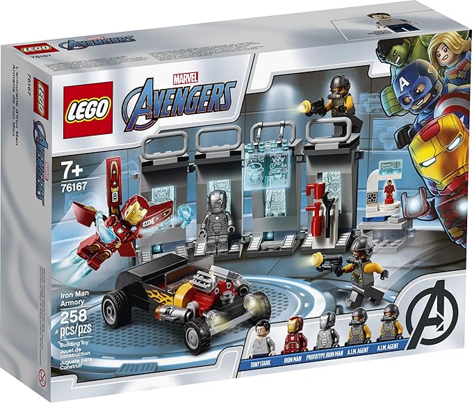 LEGO Marvel Avengers Iron Man Armory 76167 Building Kit (258 Pieces)