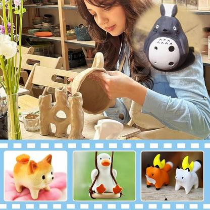 500ml Air Dry Clay Glaze, Clay Glaze Air Dry for Airdry Clay, Air Dry Clay Varnish Can Not Only Used to Prevent Clay Cracking, Scratches, and Wear,It Can Also Having a Glossy Matte Effect (Matte)