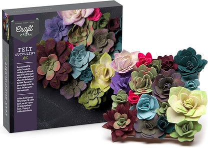 Craft Crush — Felt Succulents Craft Kit — Display Kit — Fun & Easy — Ages 13+, Small