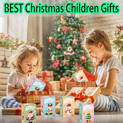 Christmas Building Blocks Snowman Compatible for Lego Christmas Micro Blocks Stacking New Toys Holiday Present Box New Year Birthday Gifts for Kids 6-12 Years Old (Snowman)