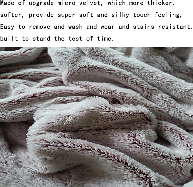 Giant Fur Bean Bag Cover (Cover only, no Filler) Living Room Furniture Big Round Soft and Fluffy Artificial Fur Bean Bag Lazy Sofa Bed Cover (7FT+New Light Gray)