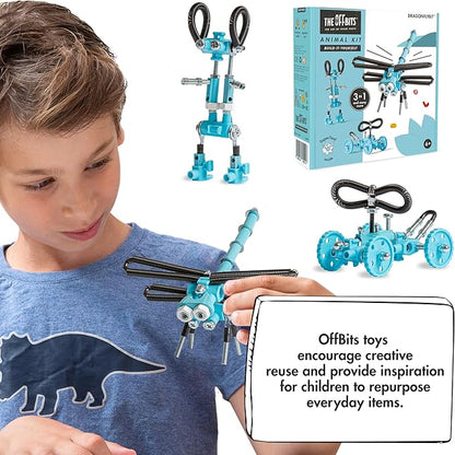 Dragonfly Toy Erector Set, Educational Build Your Own Robot Animal Stem Toys for Boys and Girls, 60+ Pcs Engineering Kit Construction Toys Steam Gifts for Kids 6 7 8 9+ Year Old
