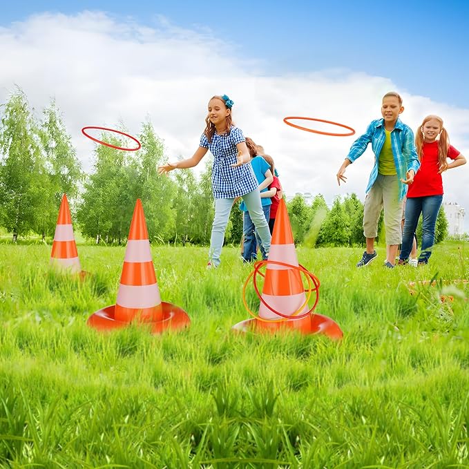 Construction Party Favors Construction Birthday Party Decorations for Kids Ring Toss Game Mini Construction Vehicles Toys Temporary Tattoos Gift Bags for Construction Birthday Party Game Supplies