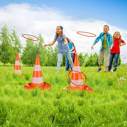 Construction Party Favors Construction Birthday Party Decorations for Kids Ring Toss Game Mini Construction Vehicles Toys Temporary Tattoos Gift Bags for Construction Birthday Party Game Supplies