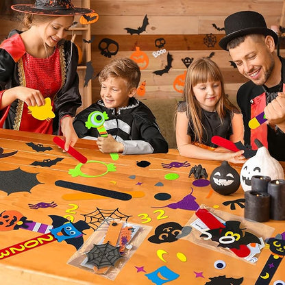 24 Piece Halloween Crafts for Kids Ages 4 8 12, Halloween DIY Bookmark Craft Bulk for Party Favors, Halloween Classroom Crafts Rewards Prizes for Students, Trick or Treat Goodie