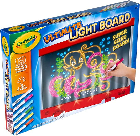 Crayola Ultimate Light Board (Red), Kids Light-Up Tracing Pad, Kids Toys, Gift for Boys & Girls, Drawing Light Box, Ages 6+ [Amazon Exclusive]