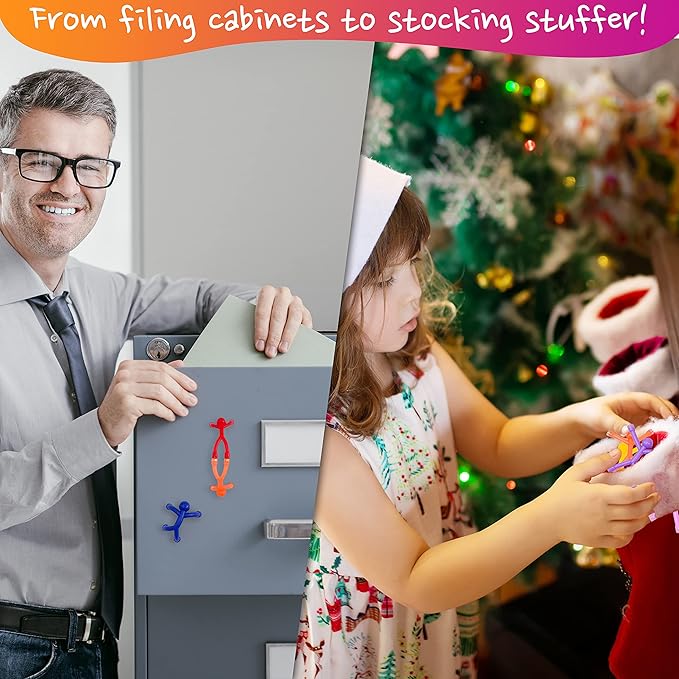 MagMen Magnetic Travel Toys, Stretchy, Fun, and Educational Fidget Toys for Kids and Adults Ages 3 and Up 20 Mix