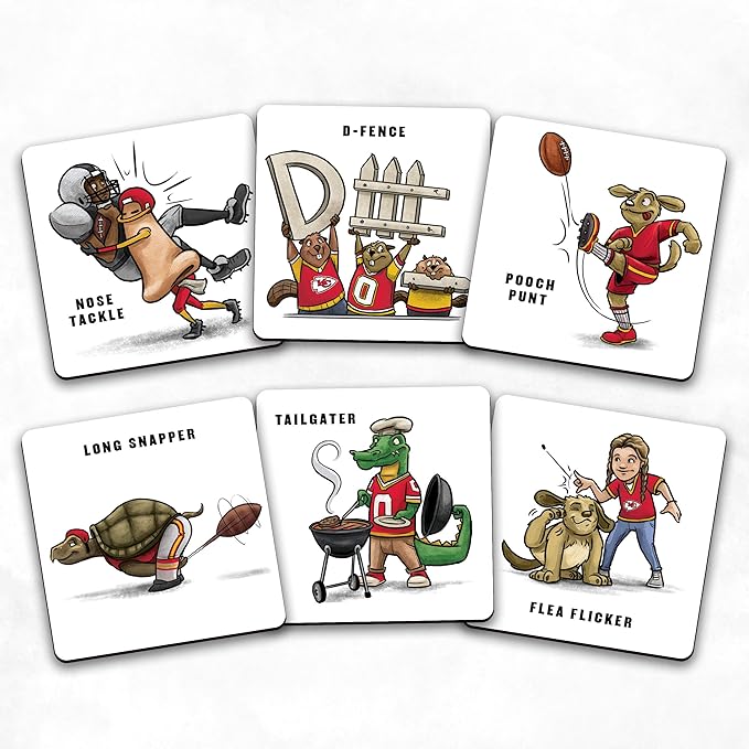 YouTheFan NFL Officially-Licensed Memory Match Game - Humorous, Team-Specific, Original Hand-Drawn Artwork, Fun for the Whole Family, for Fans Young and Old