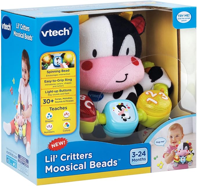 VTech Baby Lil' Critters Moosical Beads, Black/White
