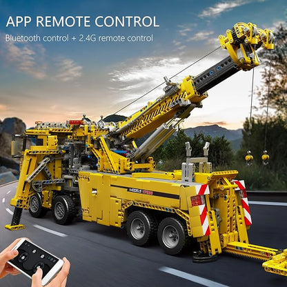 Mould King 17028 Road Rescue Vehicle Building Block Kits, MOC Building Blocks Set to Build, Gift for Kids Age 8+/Adult Collections Enthusiasts (4883 Pieces with Motor/APP Remote Control)