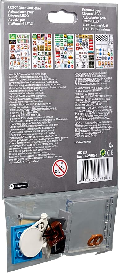 LEGO Signs and Decals Accessories (xtra) 17 total Pieces with 5 Decal Sheets