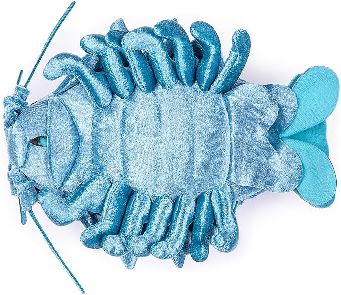 ZHONGXIN MADE Large Isopod Plush - Lifelike 20” Blue Isopod Weigted Stuffed Animal, Realistic Bathynomus Giganteus Arthropod Insect Plushie, Soft Crustaceans Animals Toys Model Dolls Gifts for Kids